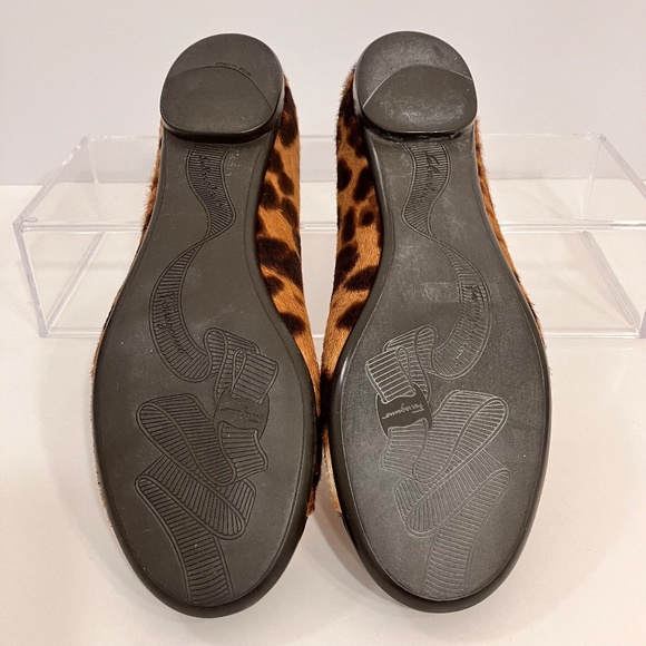 Ferragamo Animal Print Ballet Flats Size 8 - Picture 7 of 7